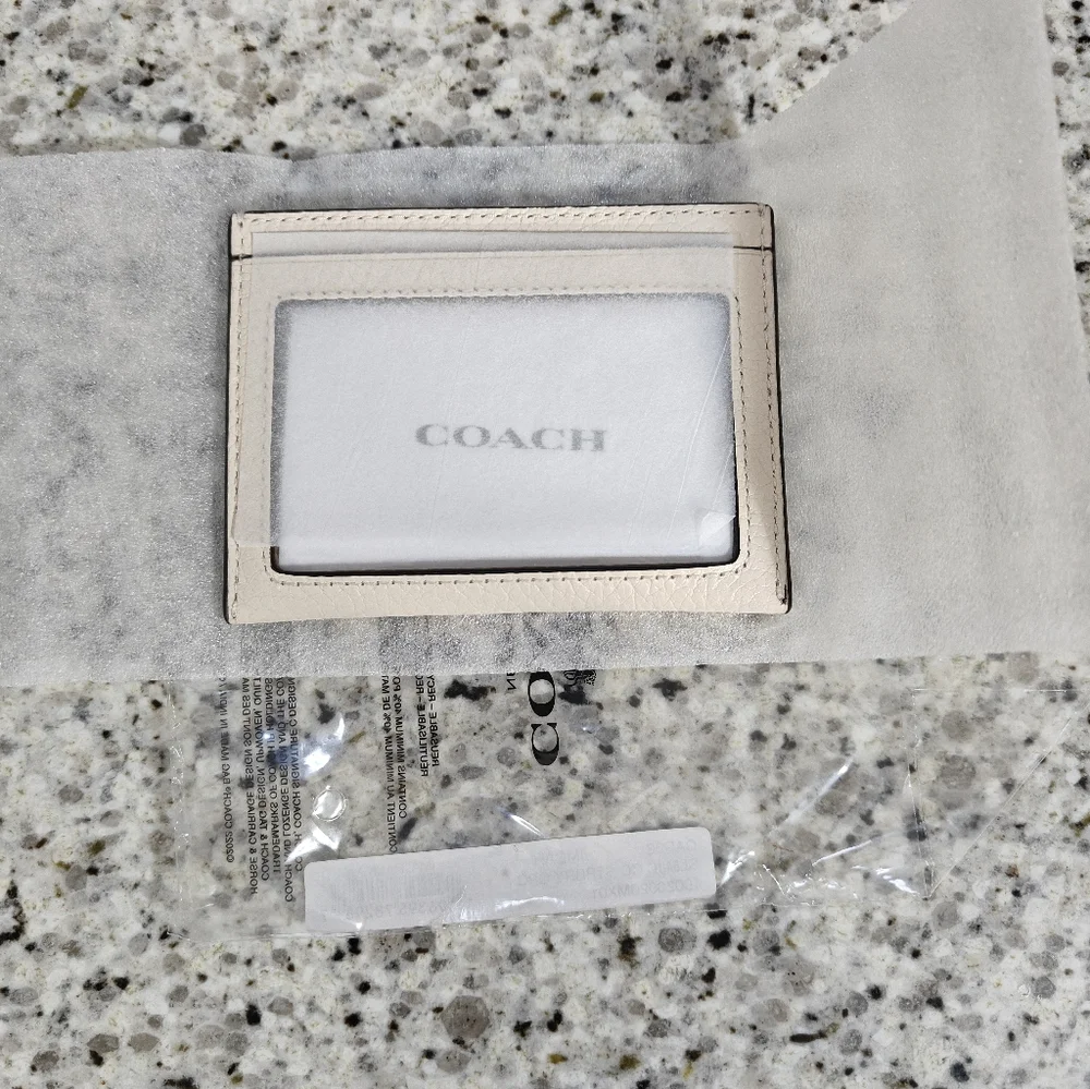 Coach Slim Id Card Case With Strawberry Graphic